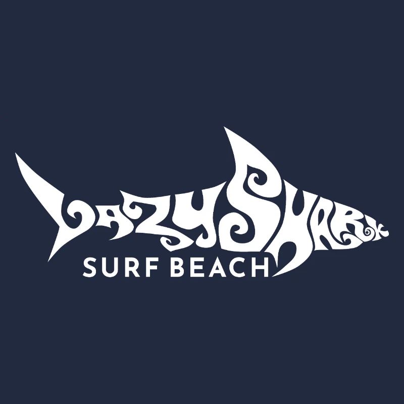 Hai Lazy Shark surf beach sixties Strand maritim