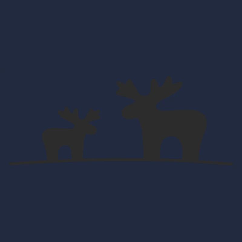 Moose Silhouette Forest