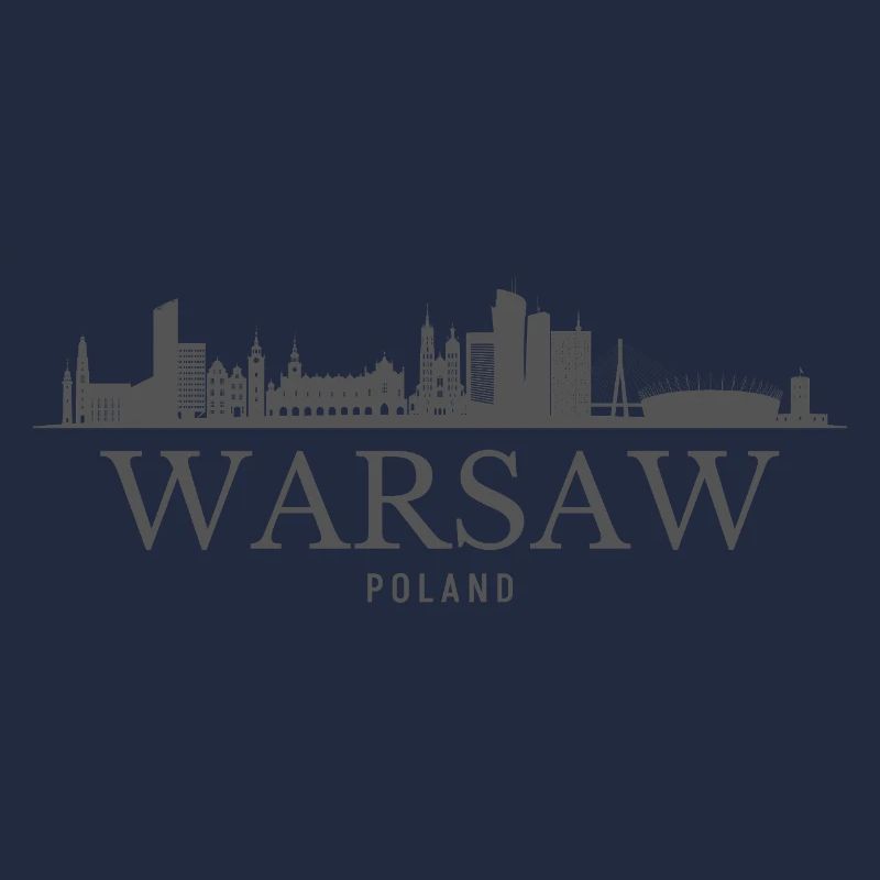 Varsovie, Pologne, silhouette de Varsovie