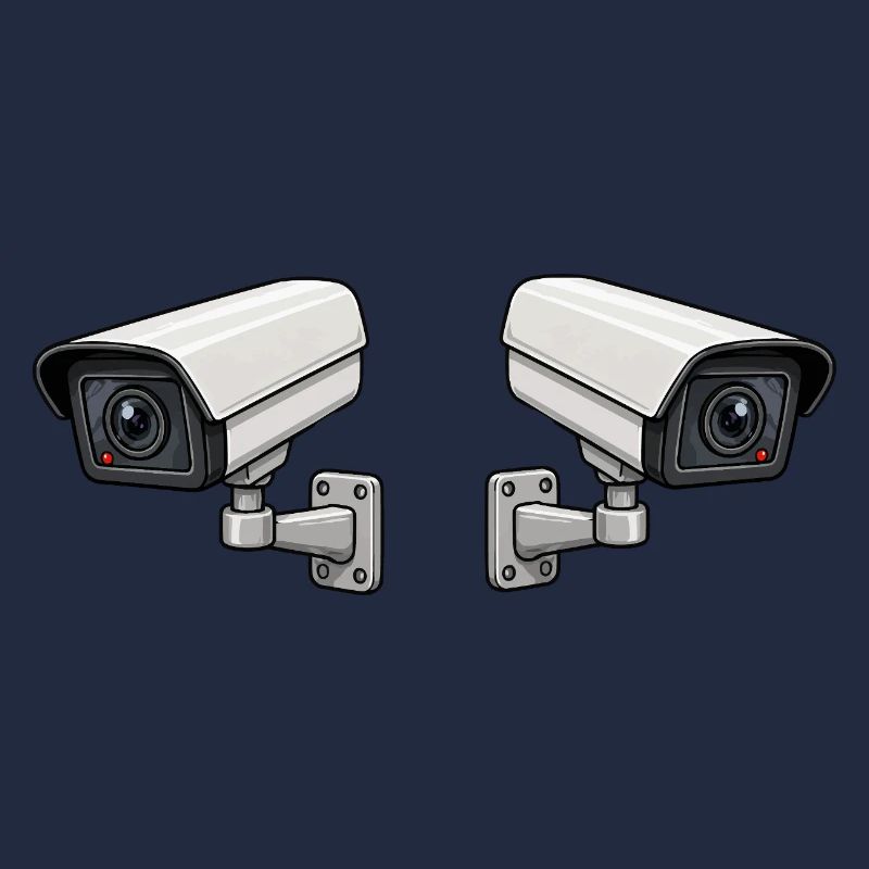 Art de surveillance à double caméra