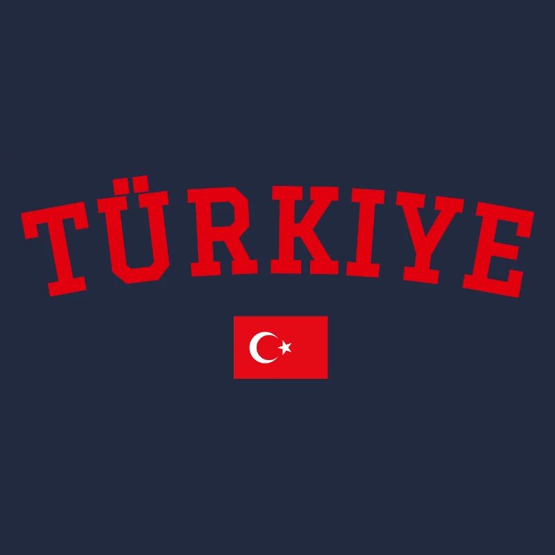Turkey Flag Design Red