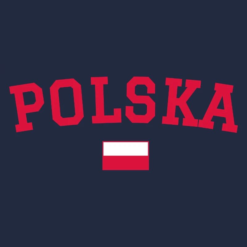 Polen Flagge Design Rot