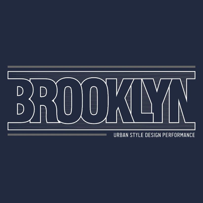 Winde der Skyline von Brooklyn Silhouette
