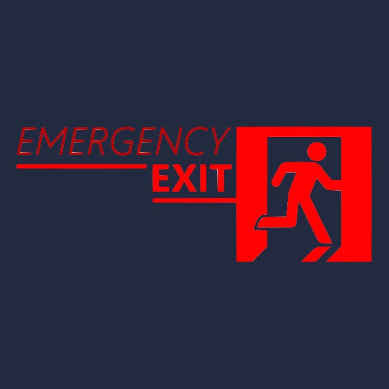 Emergency EXIT Classic Red