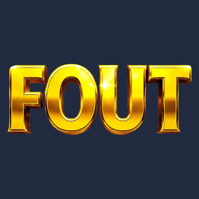 Golden Error Typography
