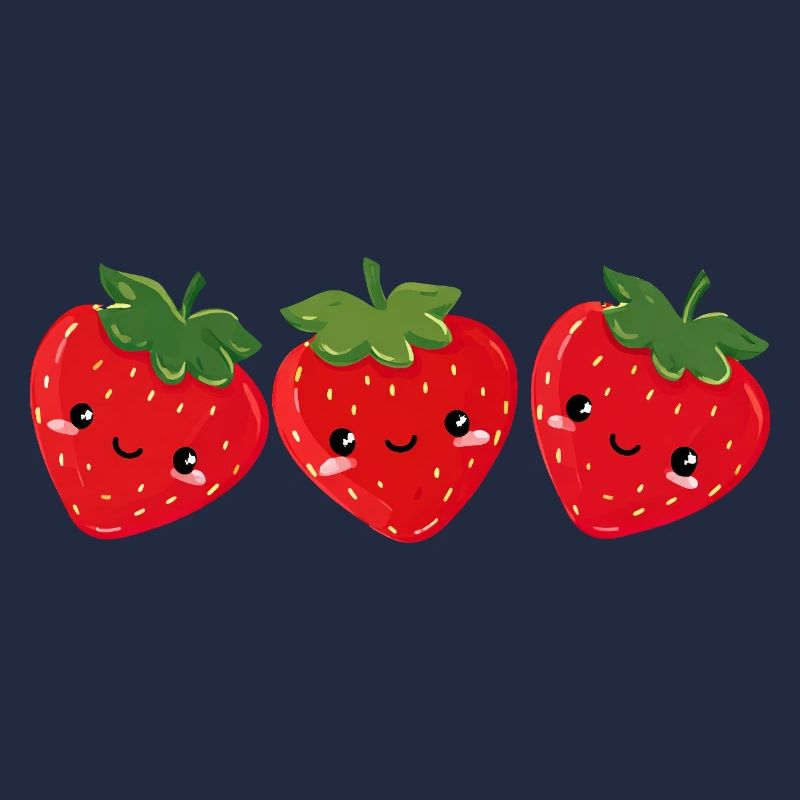 Erdbeeren Süße Gesichter