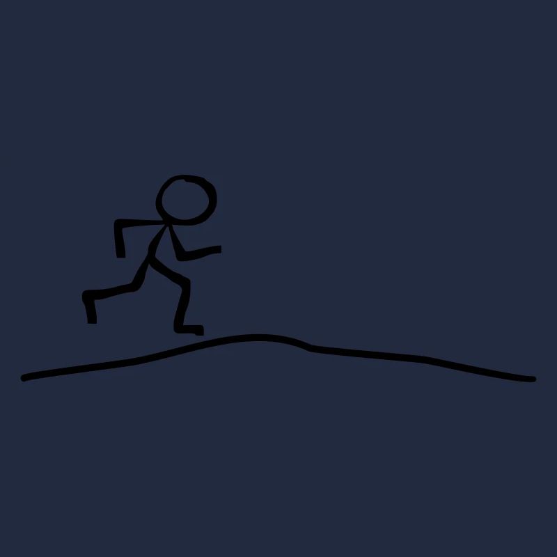 Strichmännchen läuft Steigung