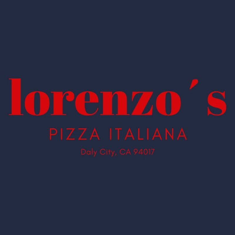 Lorenzo´s Pizza Schriftzug