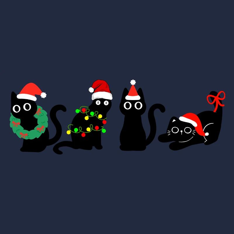 Katze in Weihnachten