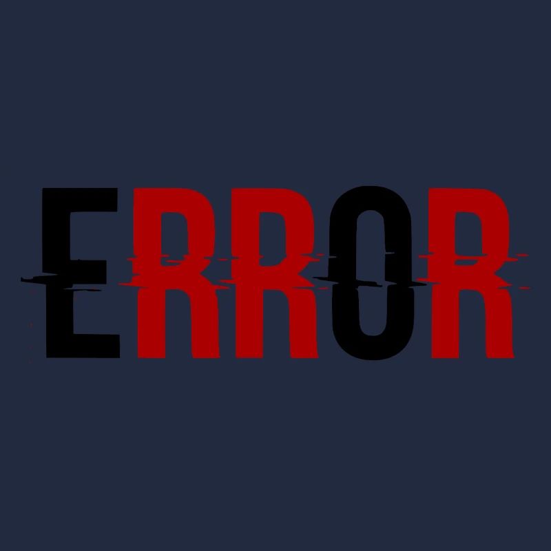 Error Fehlermeldung Glitch-Design