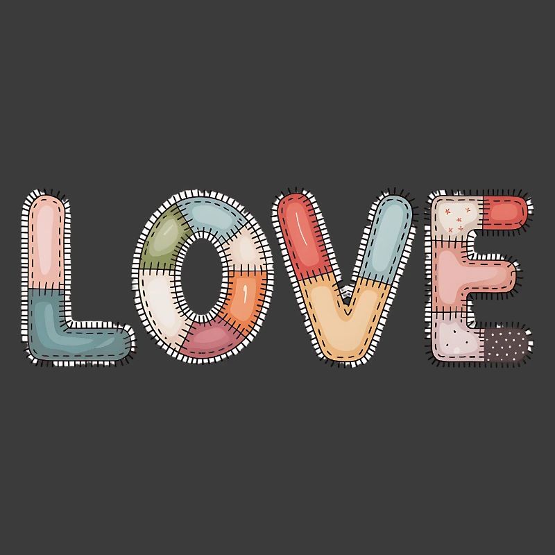 Love Patchwork Sewing Handmade Design