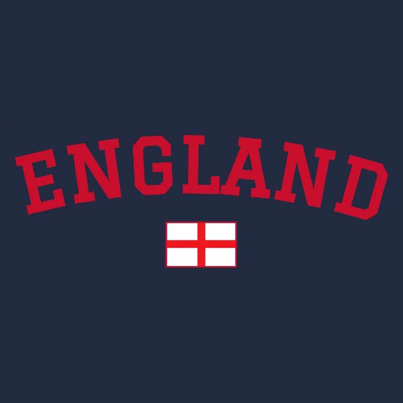 England Flag Design Red