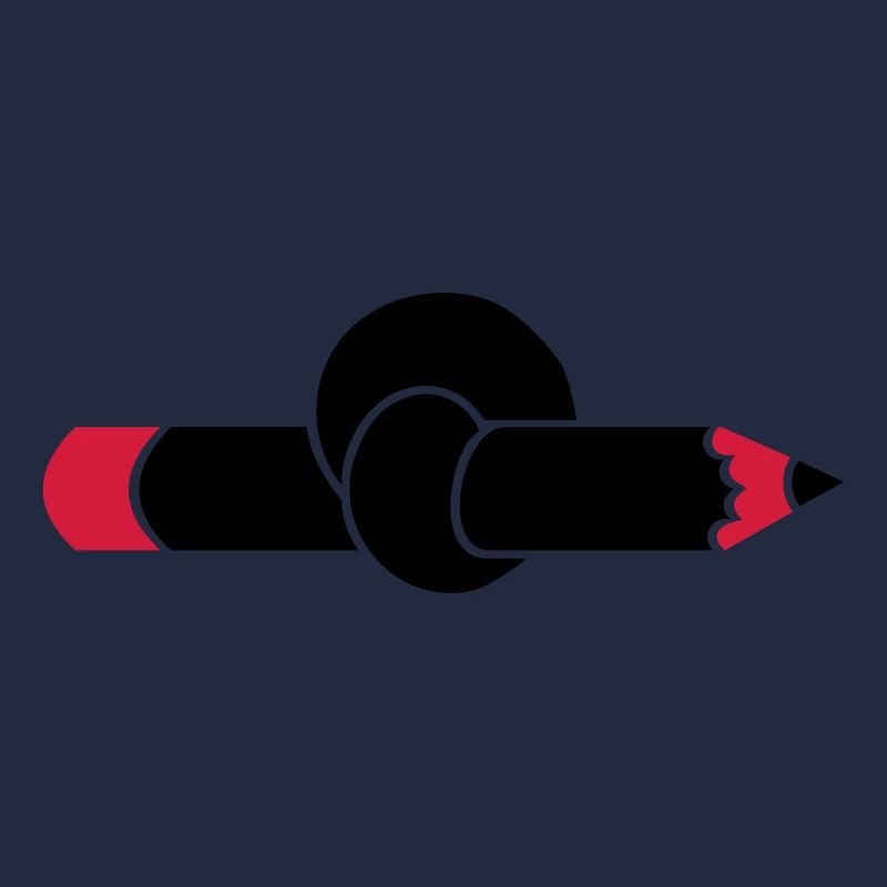 crayon avec noeud / pencil 'n knot (2c)