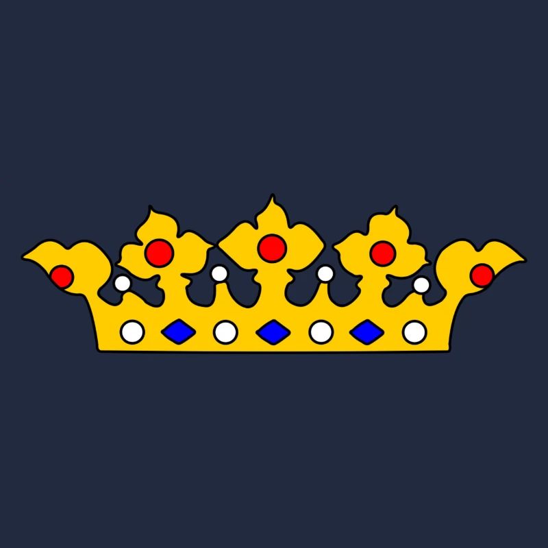 Goldene Krone mit Perlen