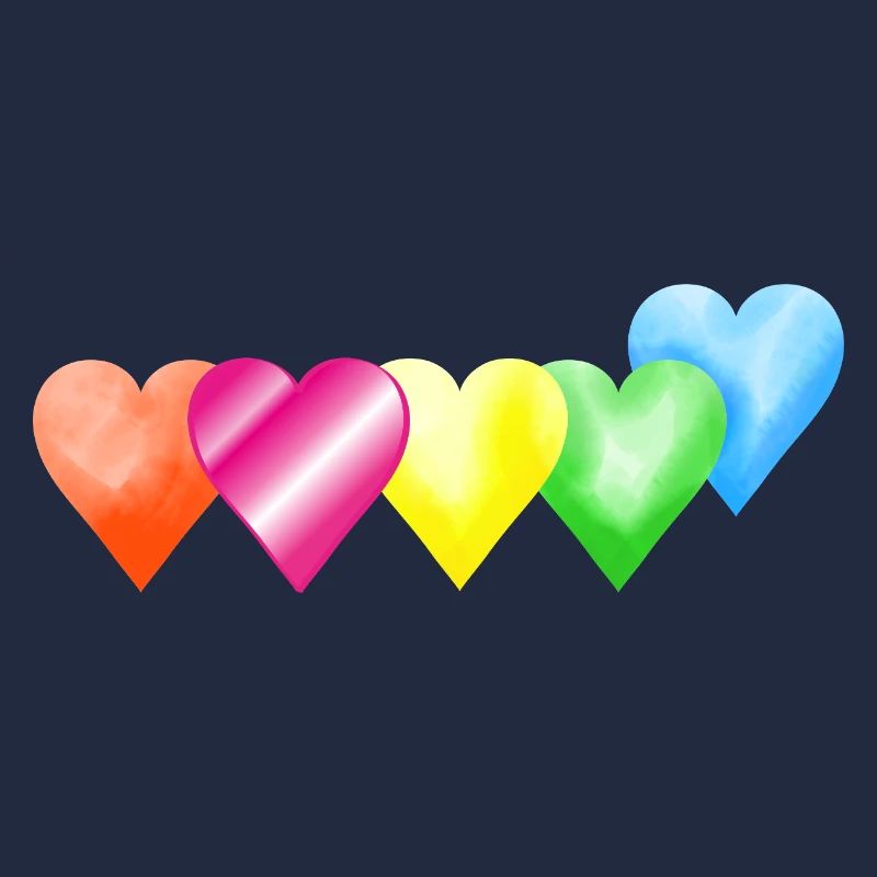 bunte Herzen