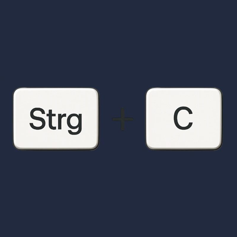 Key Combination Copy Ctrl + C
