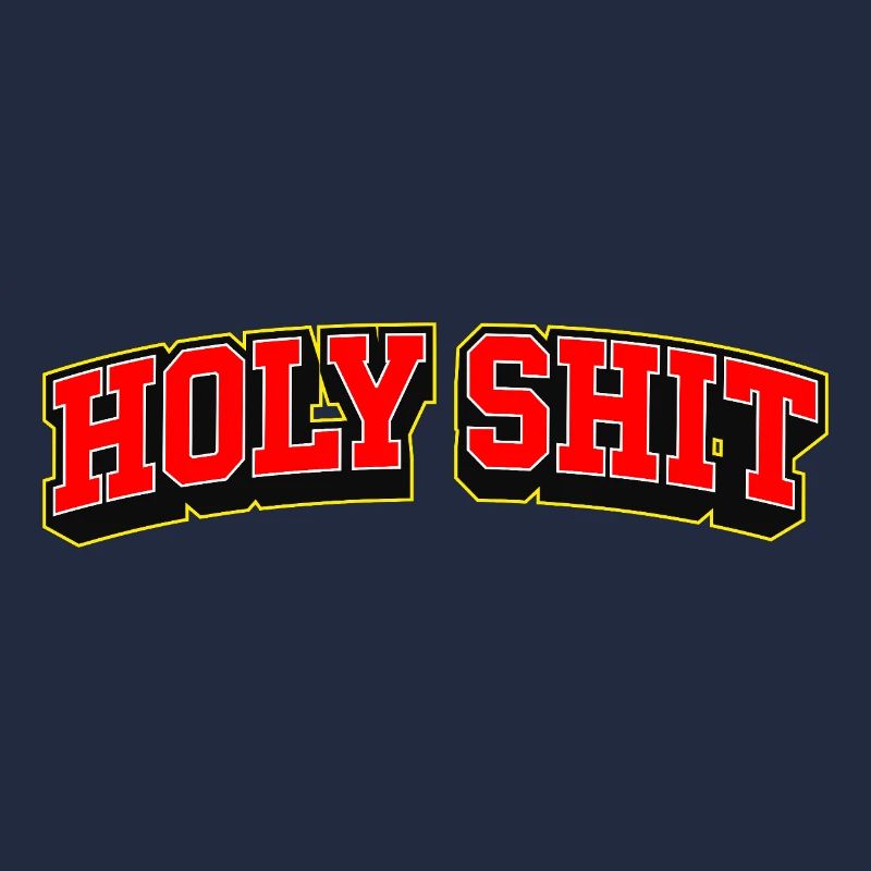 Heilige Scheiße, Sportstil-Text-Logo