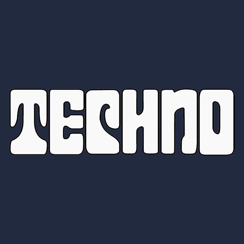 Futuristic Techno Pattern Tee