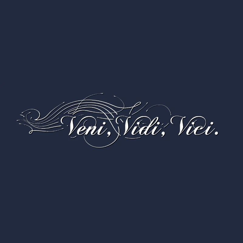 Veni vidi vici décoré - ombragé