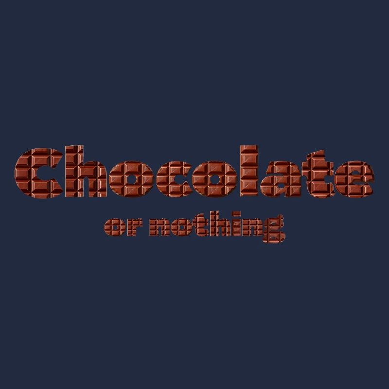 Schokoladen Muster mit 3D-Effekt