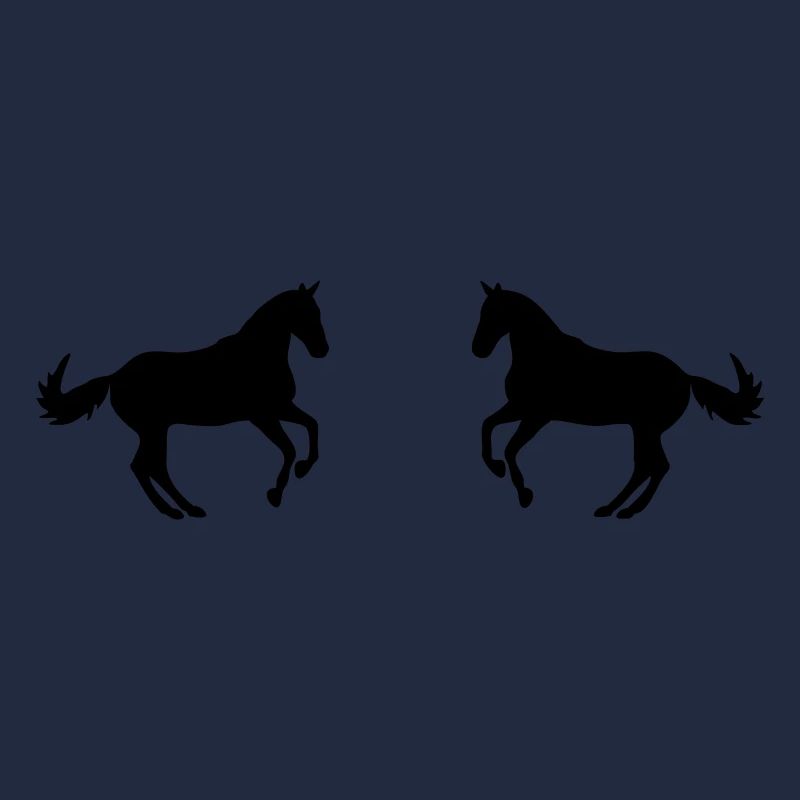 two horses