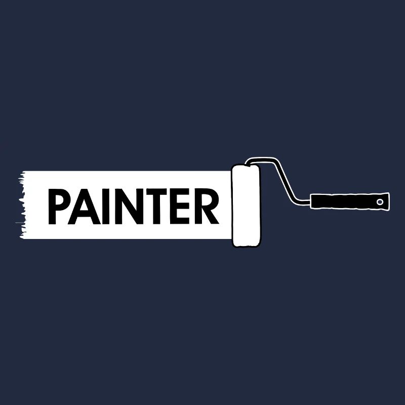 Paint roller with white paint