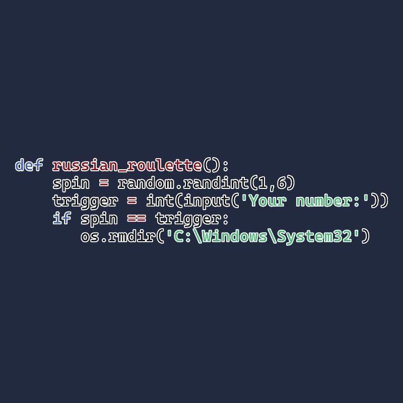 Python Russian Roulette