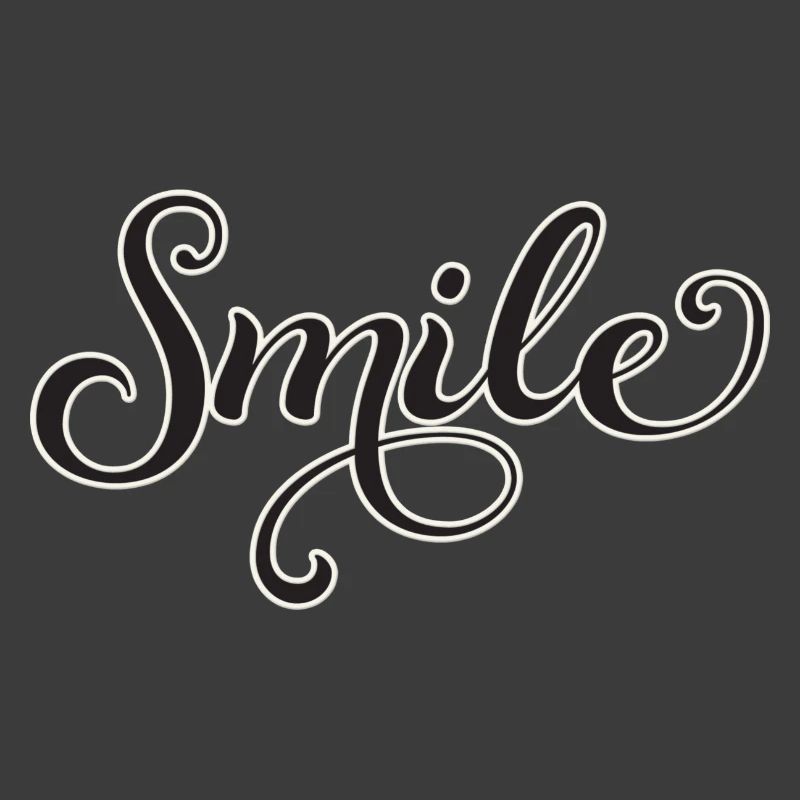 Lächelnder Script-Schriftzug Smile