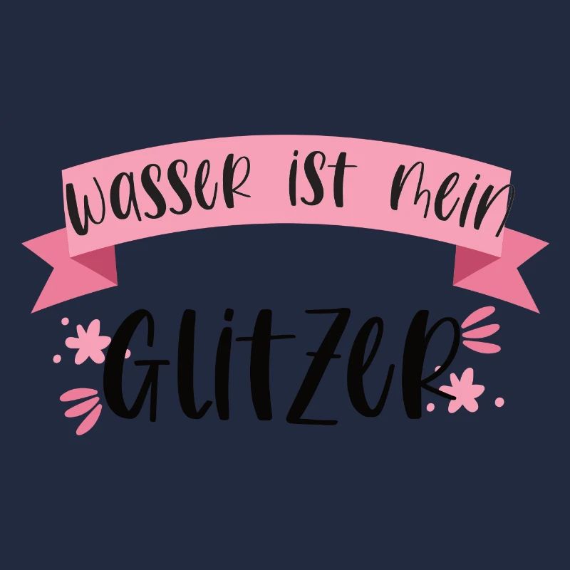 Wasser Schwimmen Glitzer Geschenk