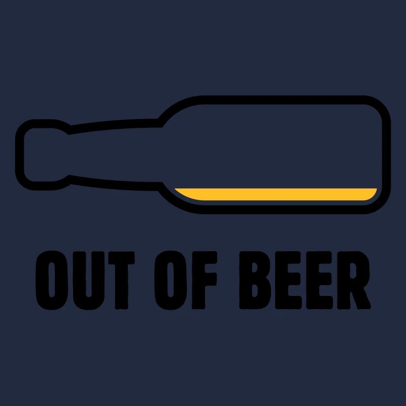 Out Of Beer (Bier / Bierchen / Biertrinker POS 2C)