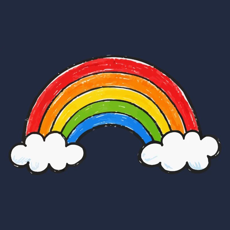 Handgezeichneter Regenbogen
