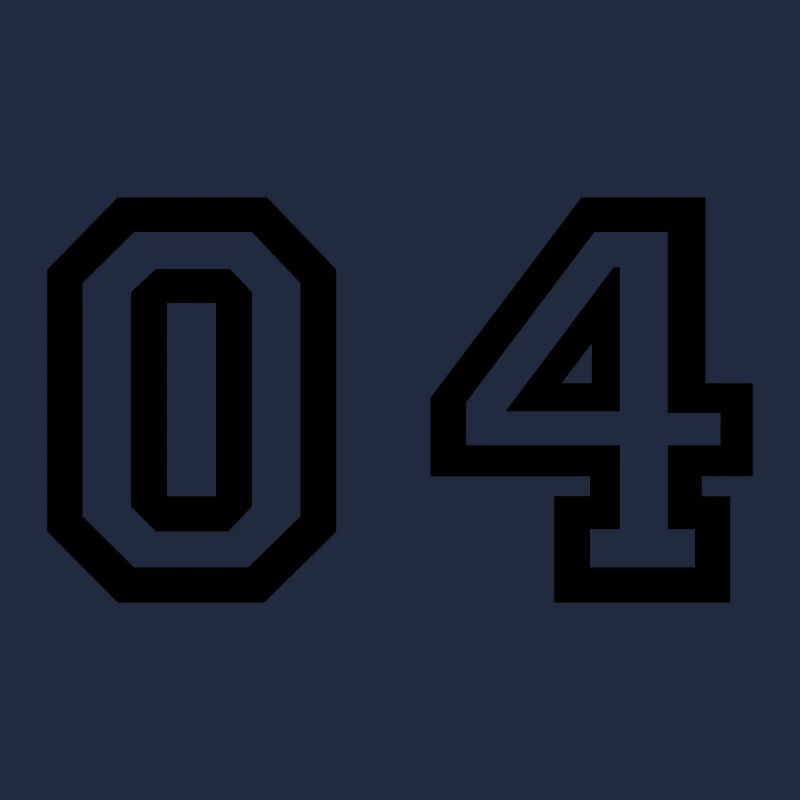 number - 04 - zero four