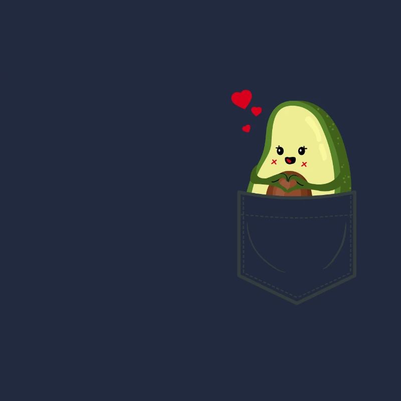 Avocado in Brusttasche