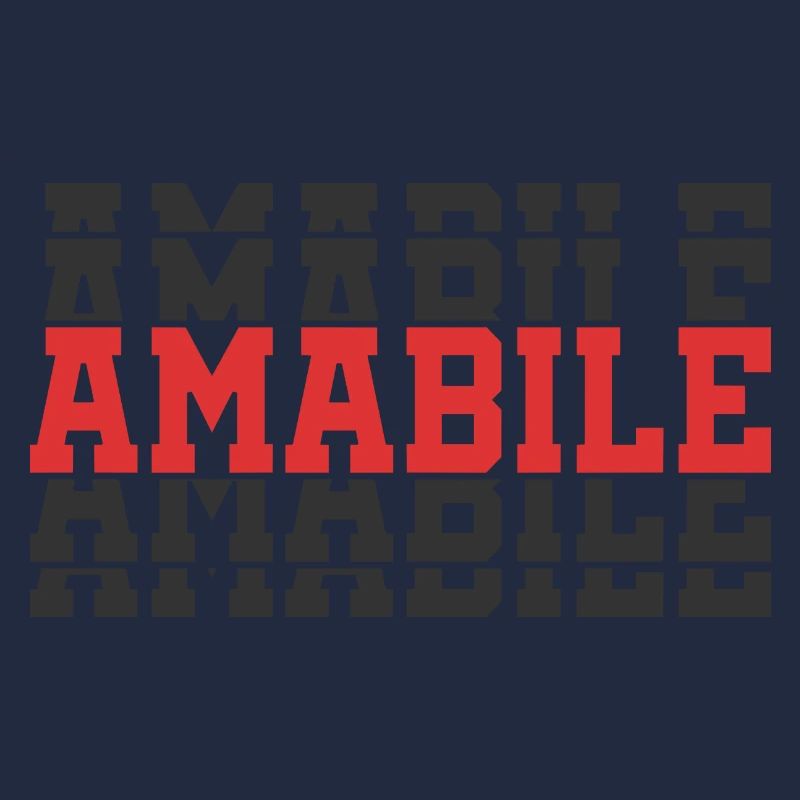 T-shirt Lovable T-shirt gift idea stacked text