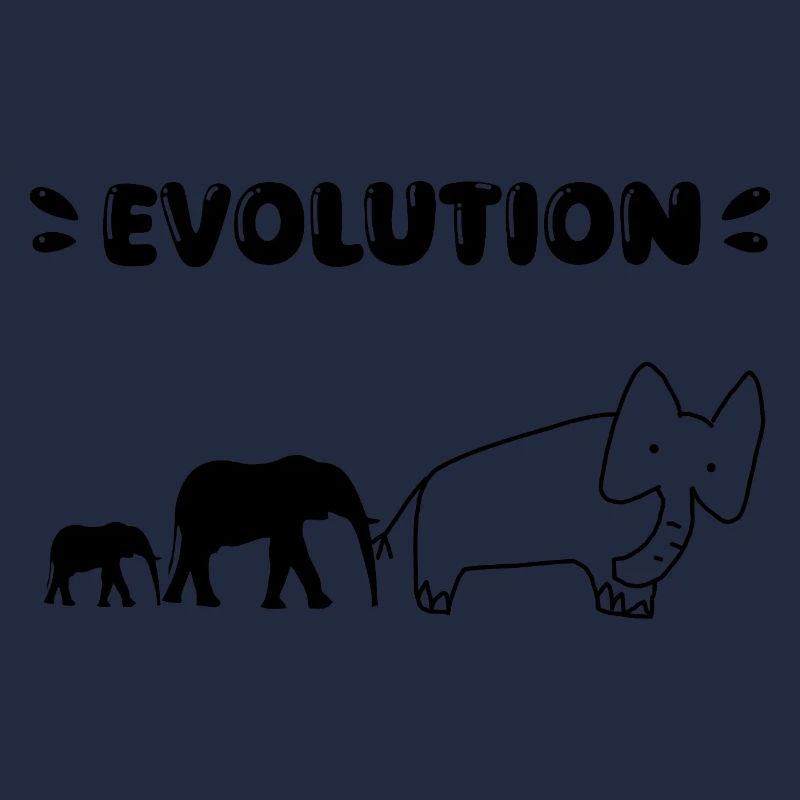 Elephant Evolution – Drôles d’étapes de l’évolution.