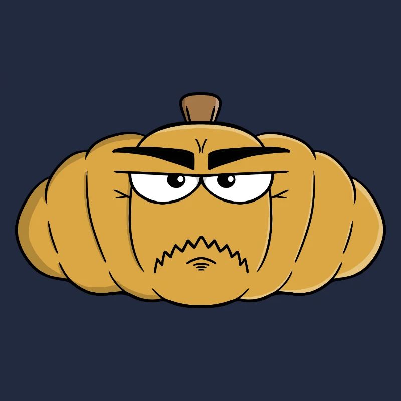 Expressive Furious Grumpy Pumpkin
