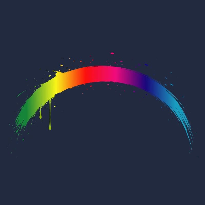 Regenbogen Bogen Farbverlauf Splash Kunst