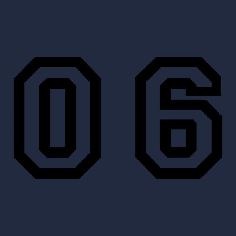 nombre - 06 - zéro six