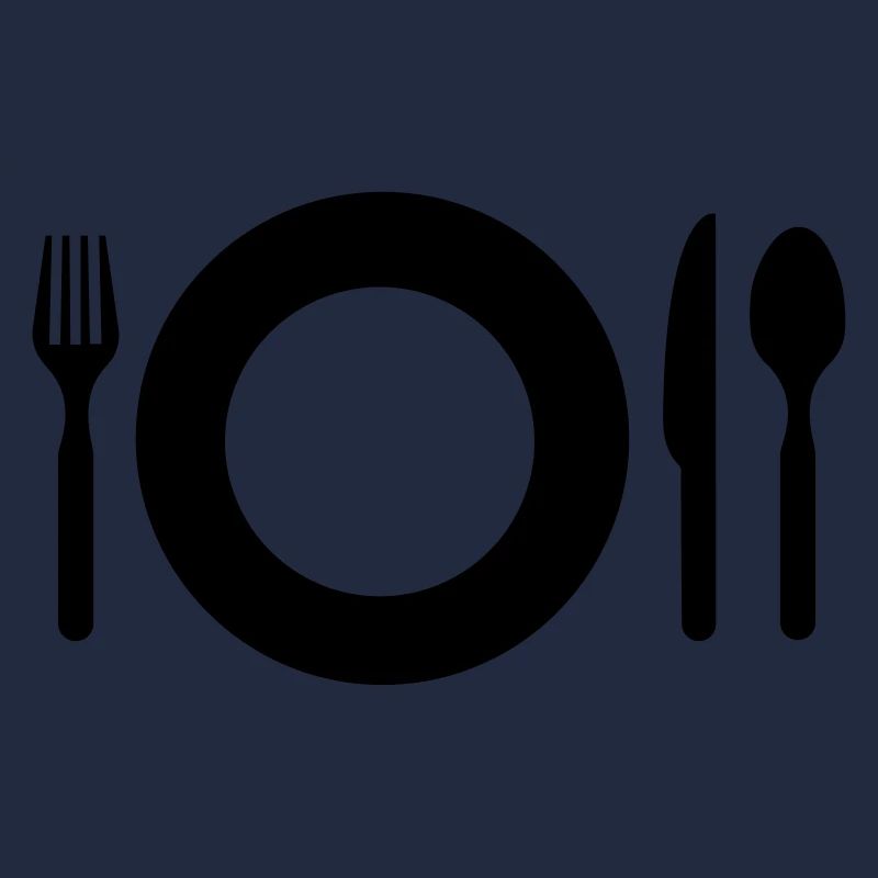 Besteck Grafik ESSEN HUNGER GESCHENKIDEE