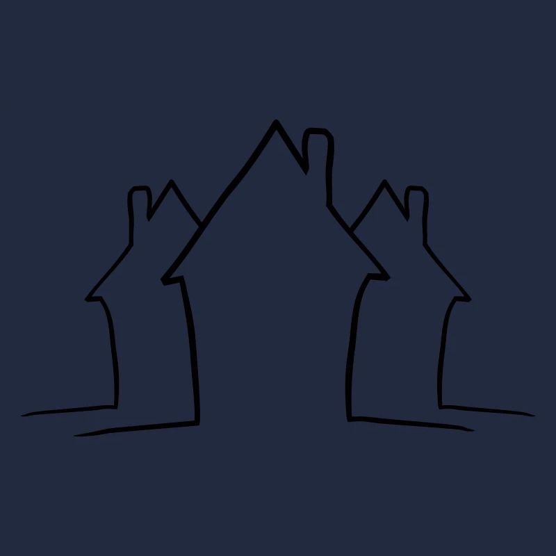 Lignes de maisons de quartier