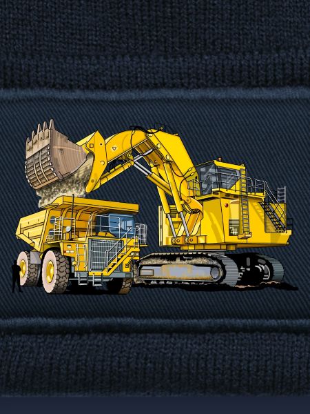 Monster Bagger mit Lastwagen