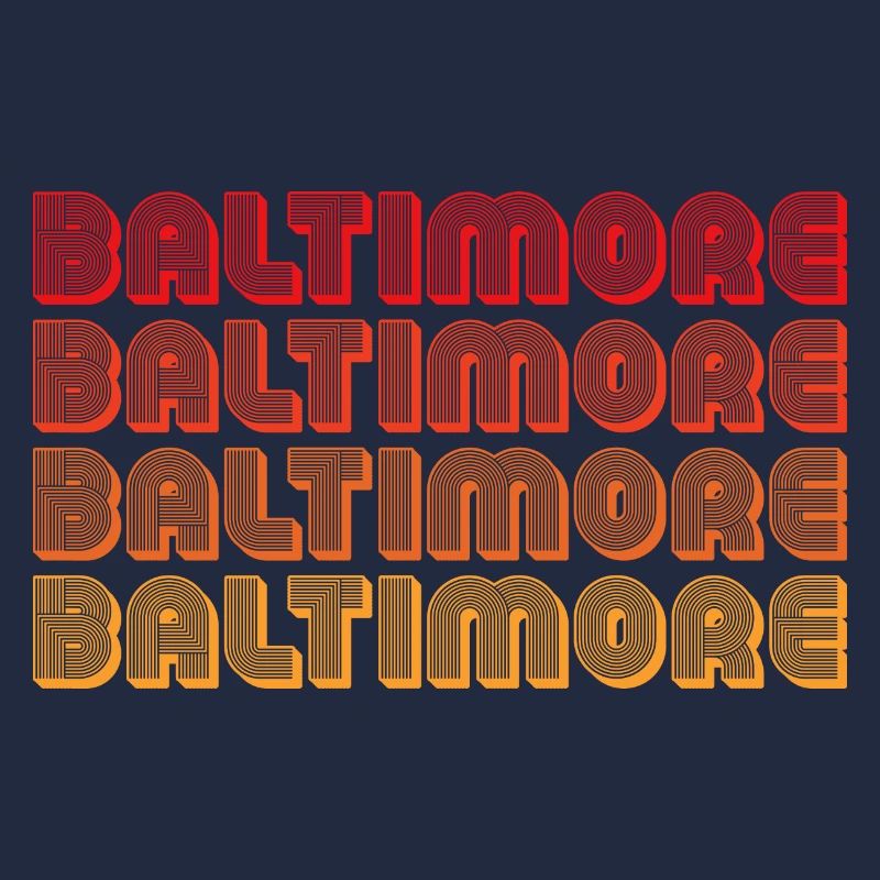 Baltimore Neon Gradient Repeats