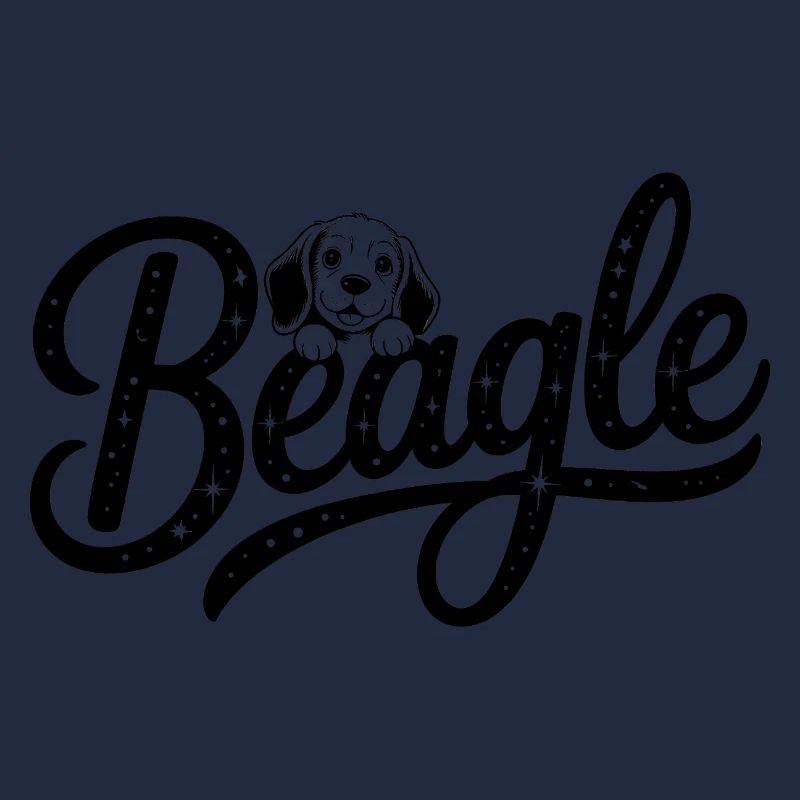Beagle - Logo d’animal de compagnie cool