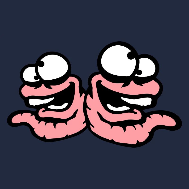 Worms Laughing Duo Crazy Squinting Silly Team