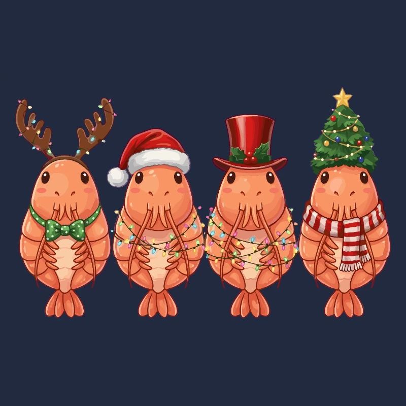Garnele Weihnachtsmann Weihnachtsbeleuchtung