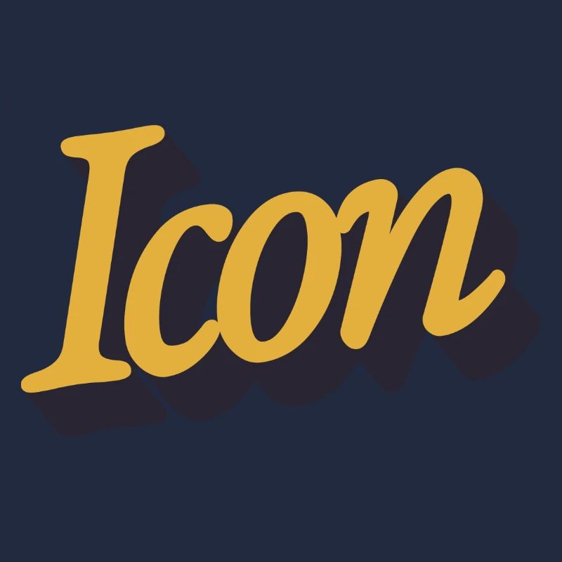 Retro Icon Schriftlogo