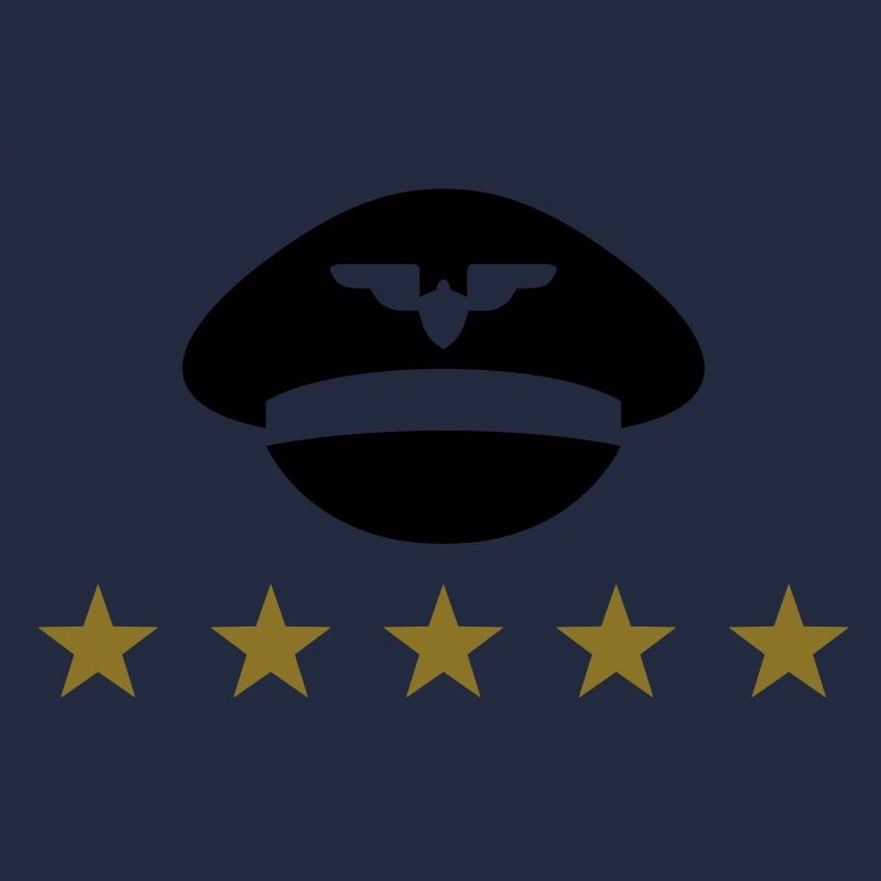 Der Hut eines Piloten in Uniform