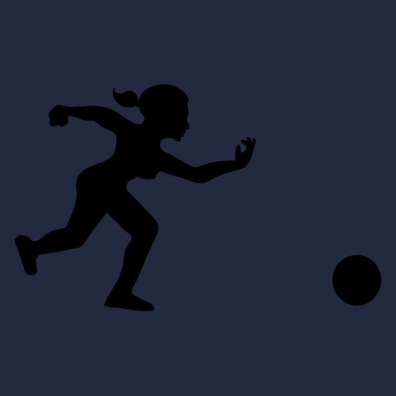 joueuse de bowling lance sa boule