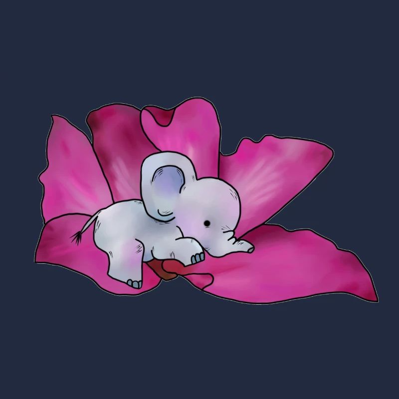 Elefant in Bluete