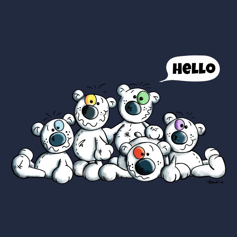 Hello Teddys - Polar Bear - Bears - Comic